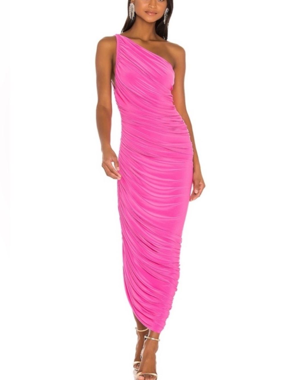 Norma Kamali Diana Gown in Orchid Pink Size Small / 36
